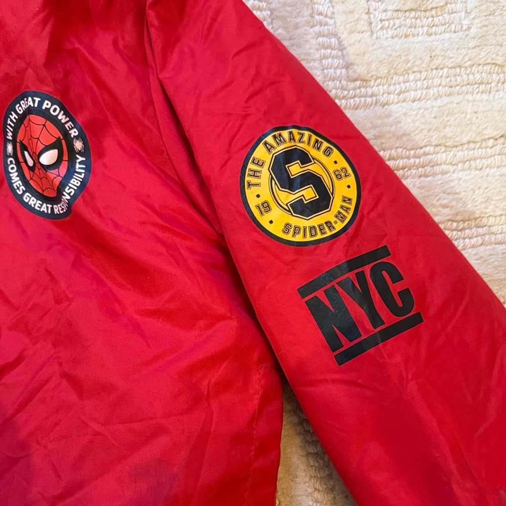 Marvel Superheroes Characters Boys Bomber Jacket, Spider-Man - Picture 6 of 13